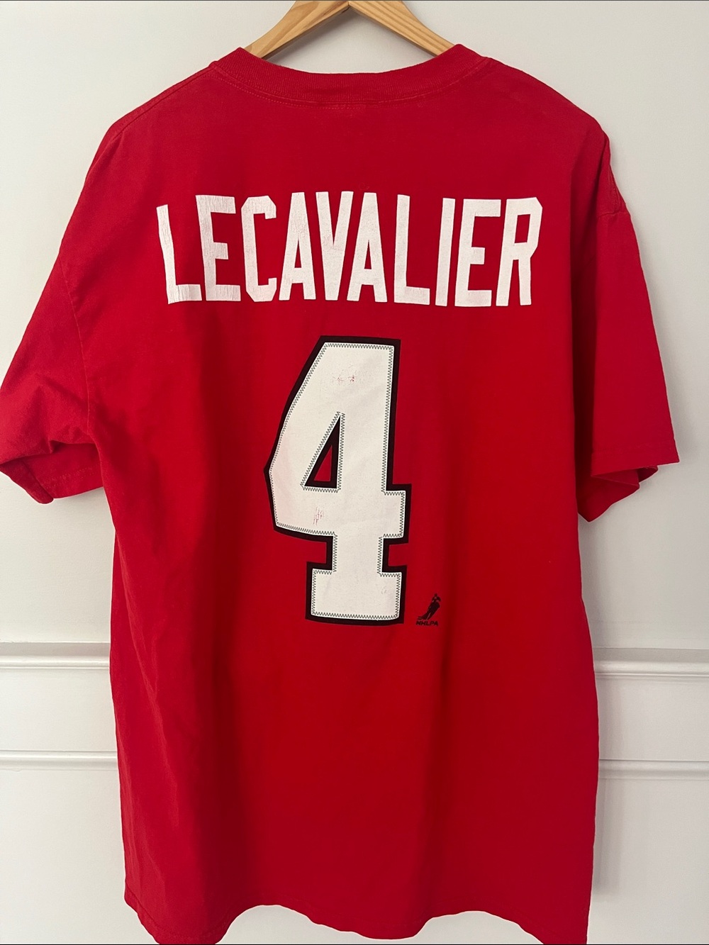 Rare Vintage Puma Team Canada Hockey LECAVALlER Shersey Graphic Tee